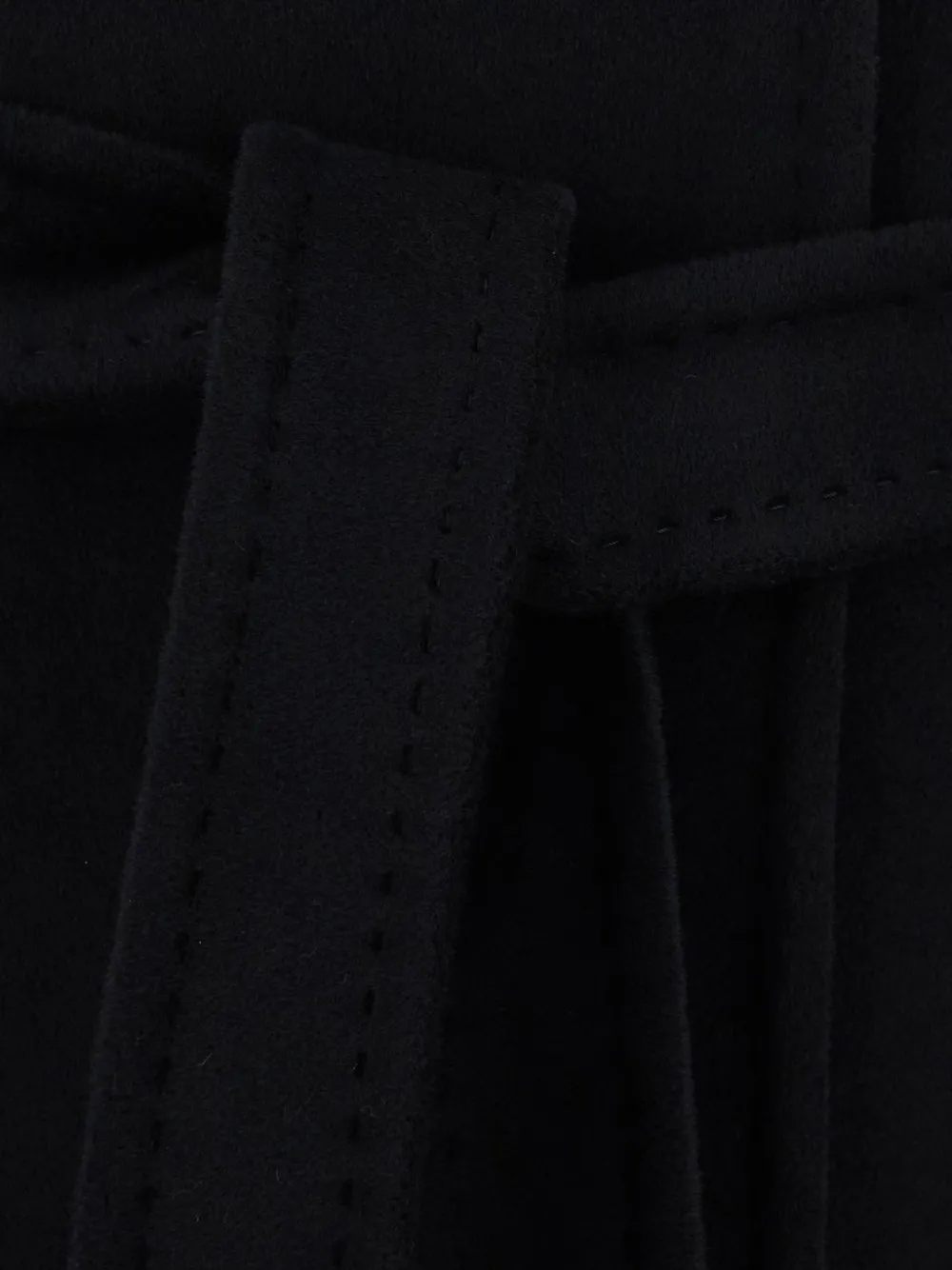 Max Mara belted wrap coat Zwart