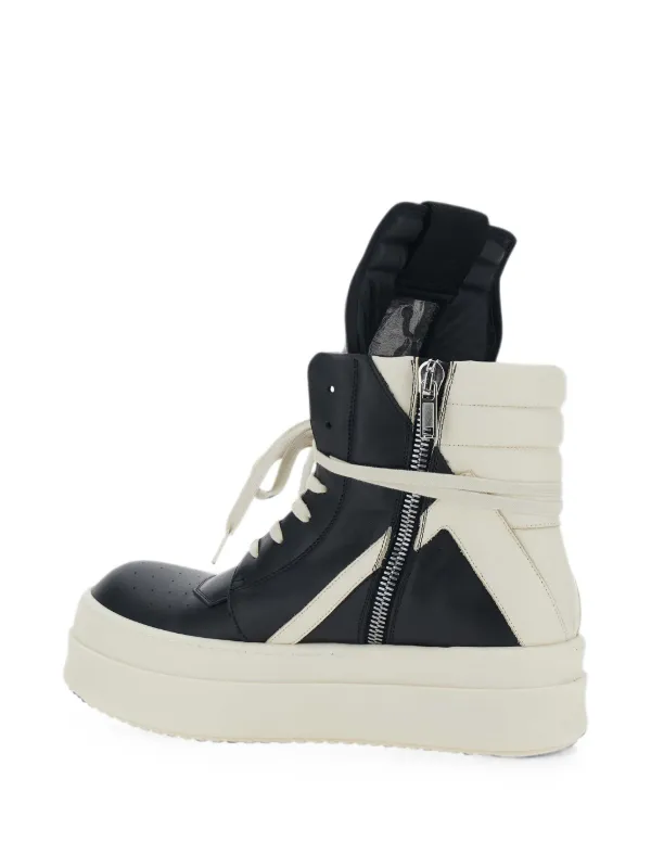 Rick Owens Tower Mega Bumper Geobasket Sneakers In Full Grain Calf