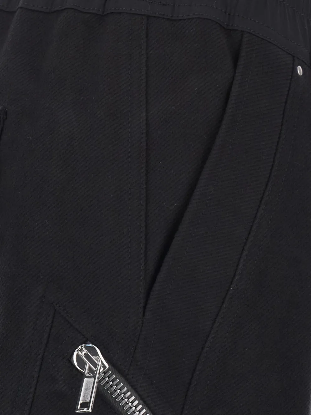Rick Owens Broek met trekkoordtaille en rits-detail Zwart
