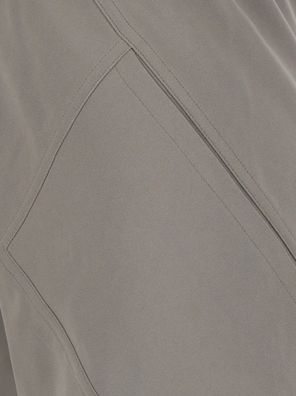 Rick Owens Bias broek met trekkoordtaille en wijde pijpen Beige