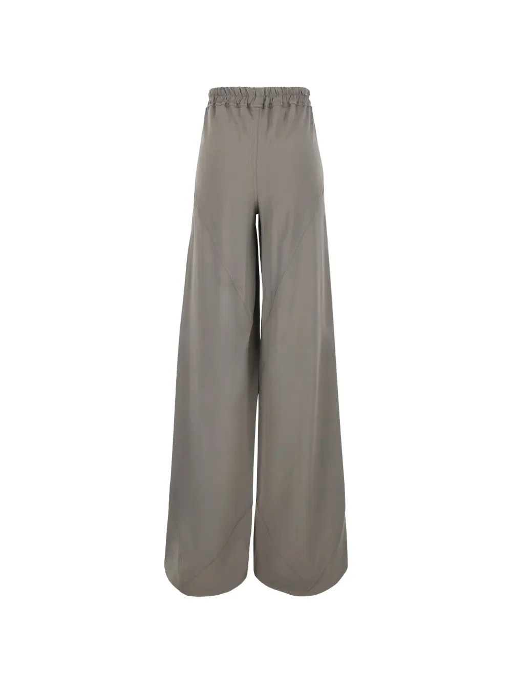 Rick Owens Bias broek met trekkoordtaille en wijde pijpen Beige