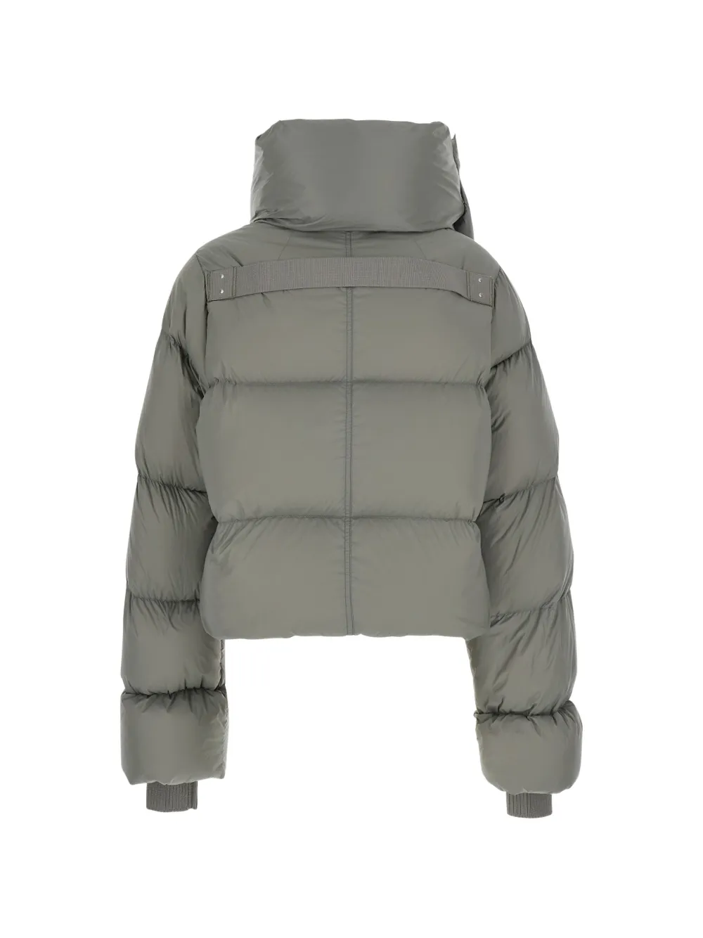 Rick Owens padded funnel-neck jacket Grijs