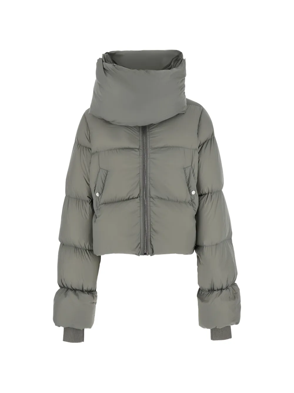 Rick Owens padded funnel-neck jacket - Grigio