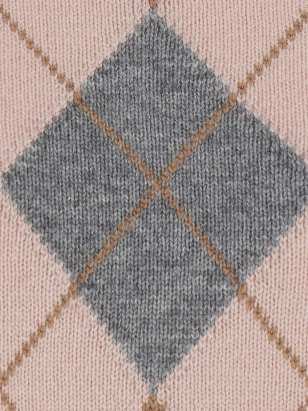 Max Mara Trui met argyle-intarsia Grijs