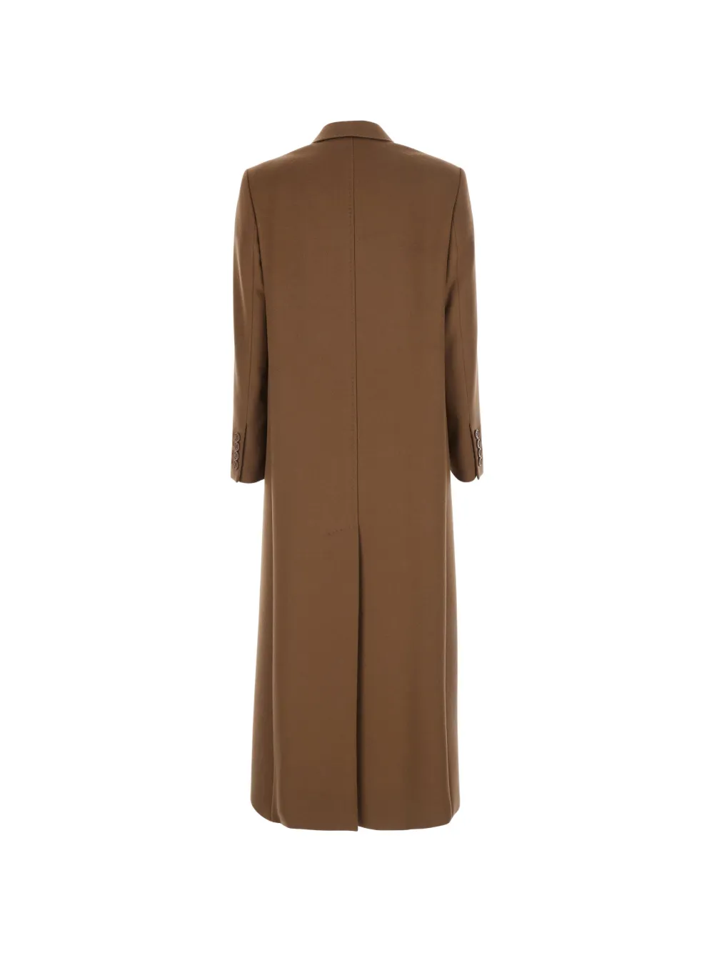 Max Mara Mantel met dubbele rij knopen Bruin