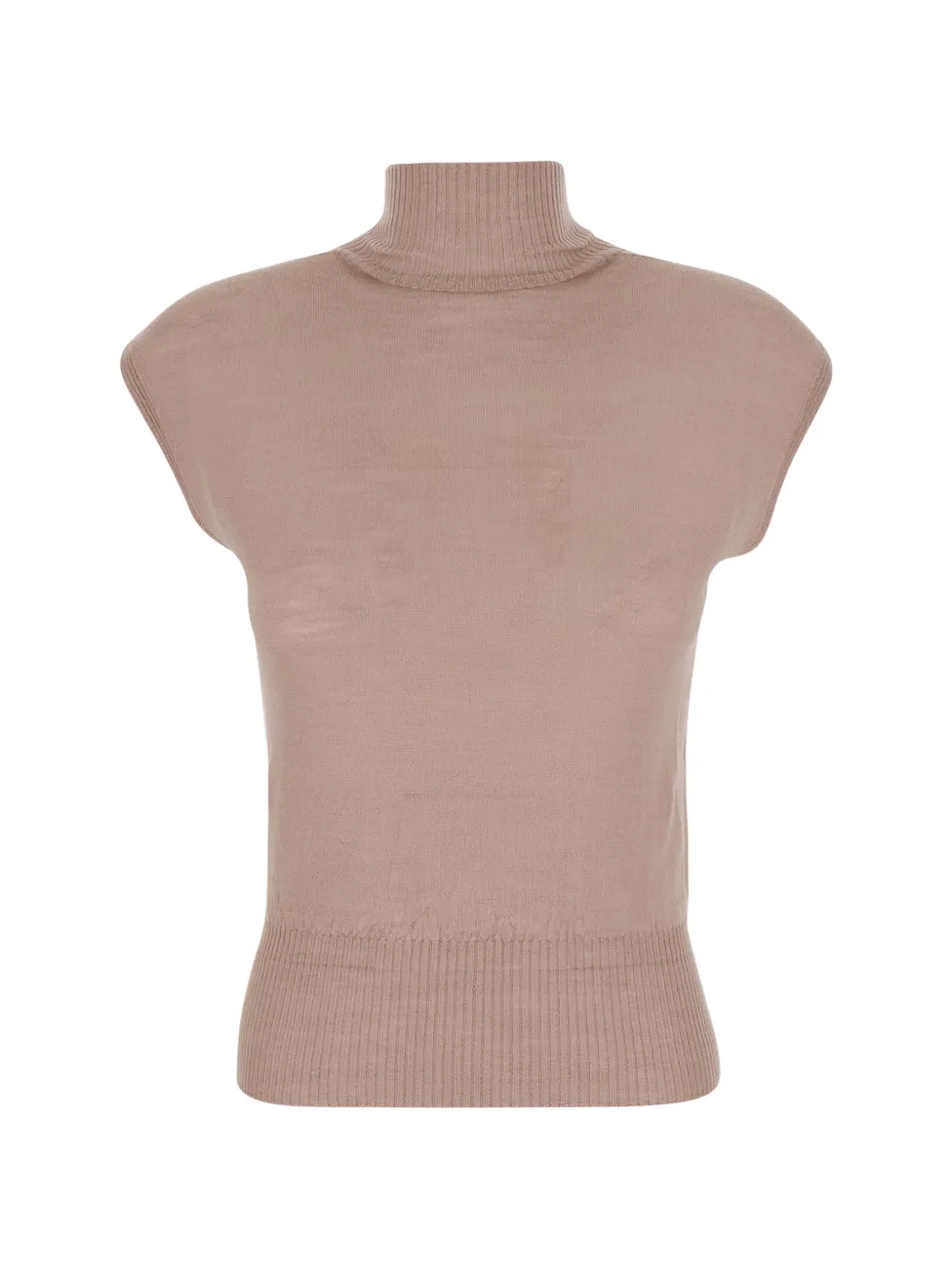 Rick Owens roll-neck sleeveless top - Rosa