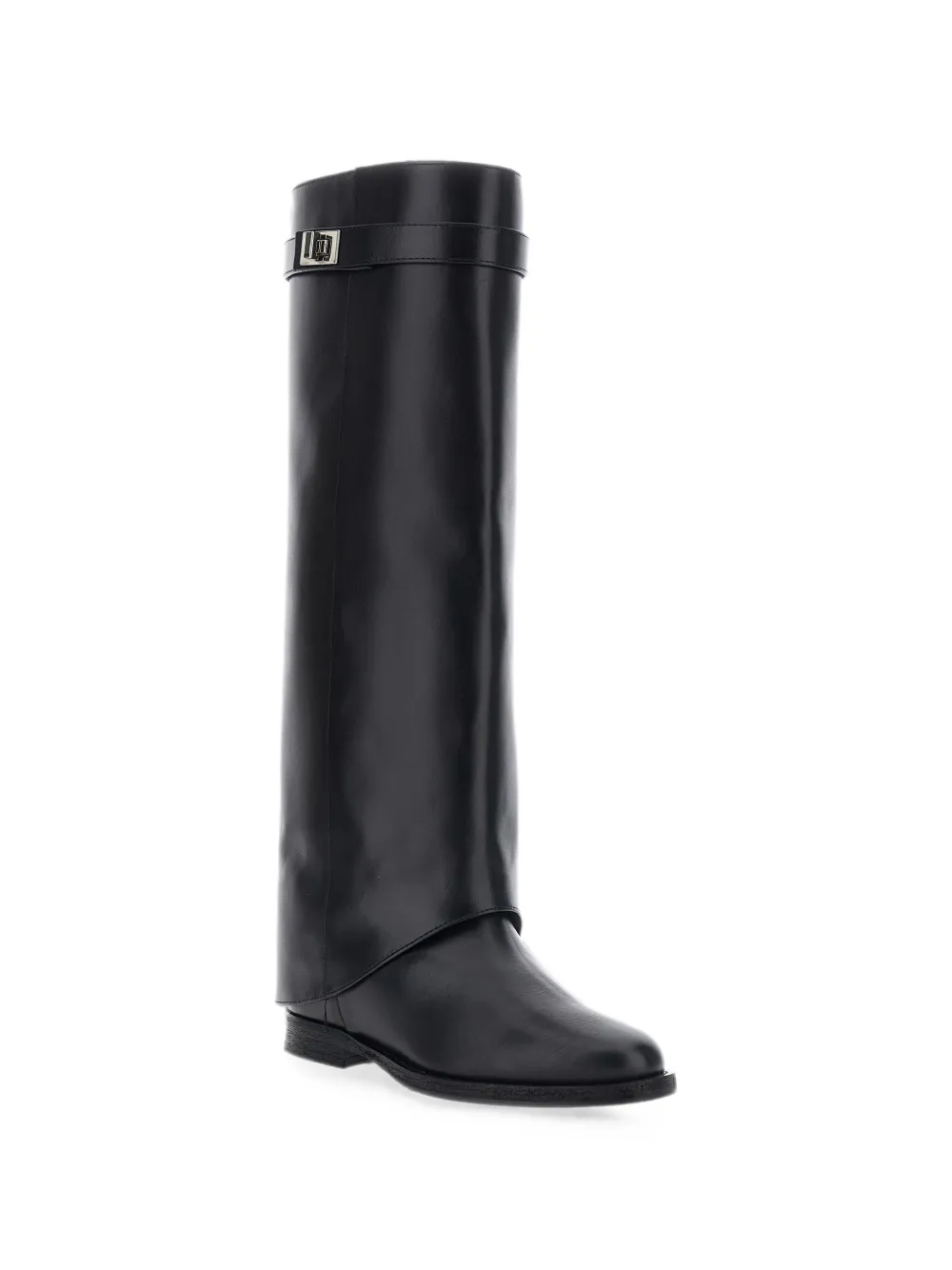 Via Roma 15 turnlock knee-high boots Zwart
