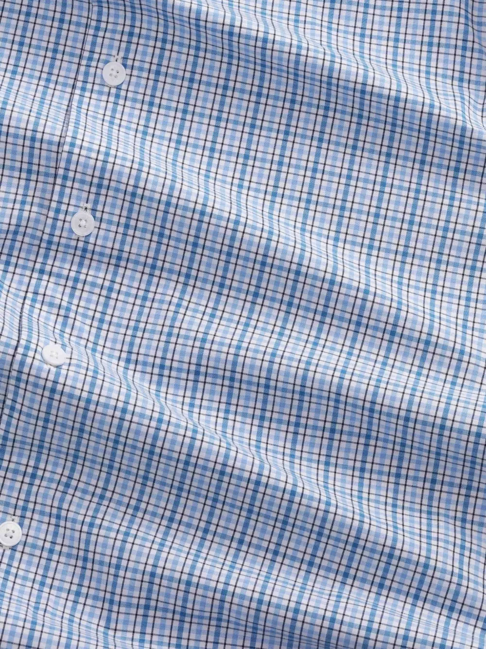 NN07 Quinsy geruit overhemd met lange mouwen Blauw
