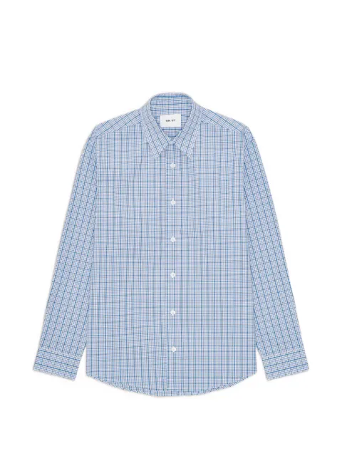 NN07 Quinsy check-pattern long-sleeve shirt