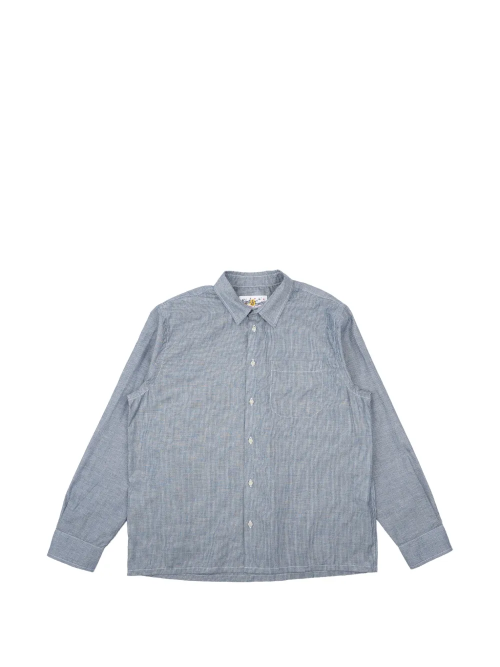 Naked and Famous True striped shirt - Blu
