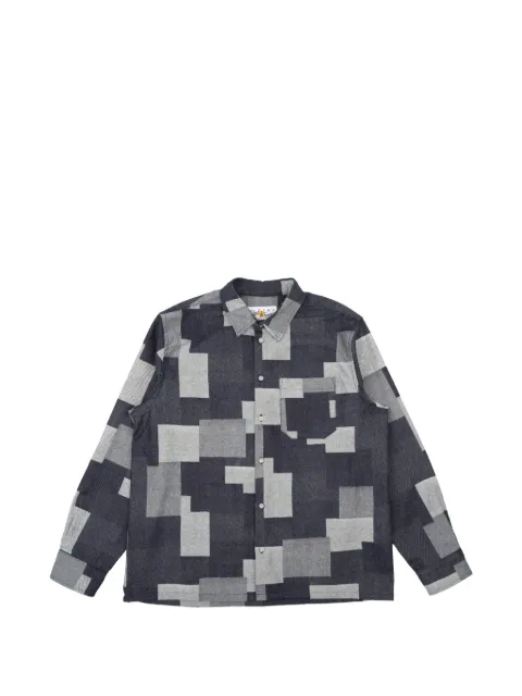 Naked and Famous True jacquard-patterned shirt