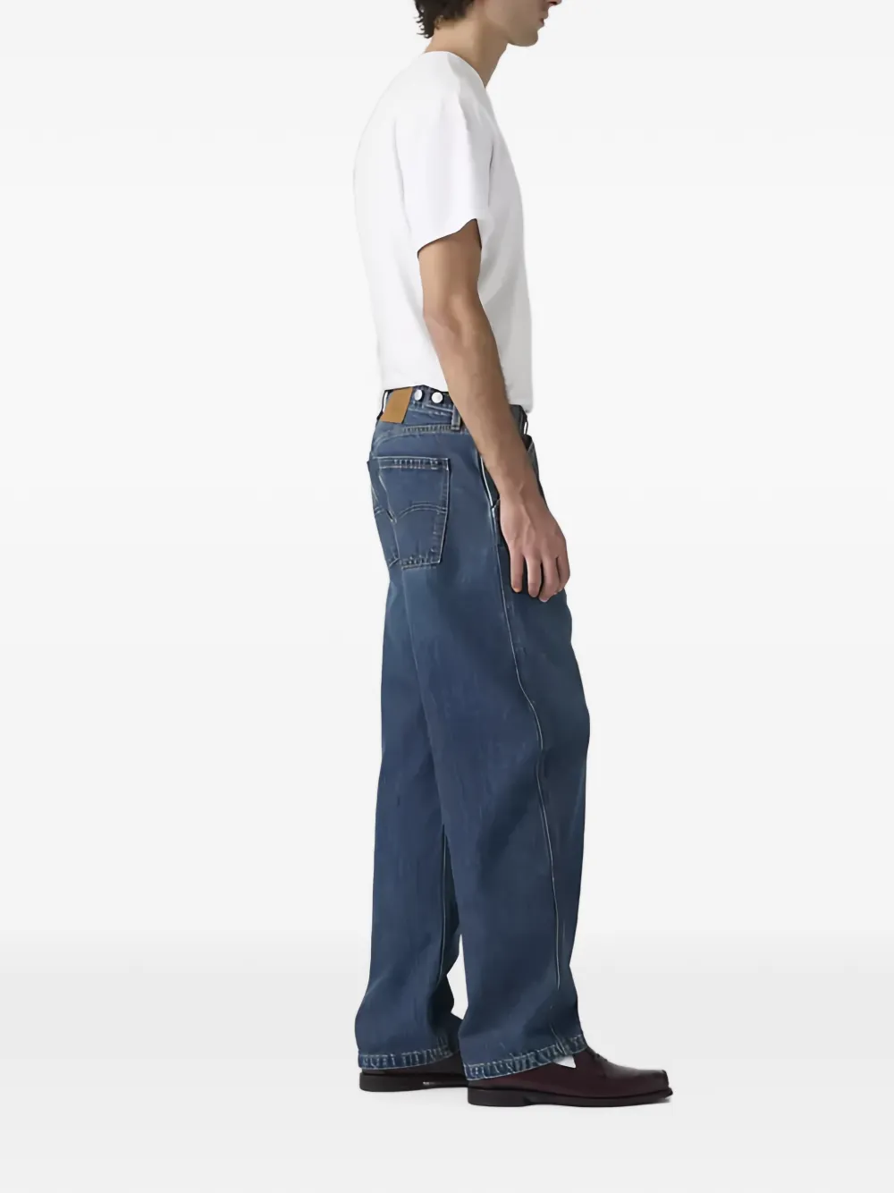 Levi's Baggy Barrel jeans met contrasterende stiksels Blauw