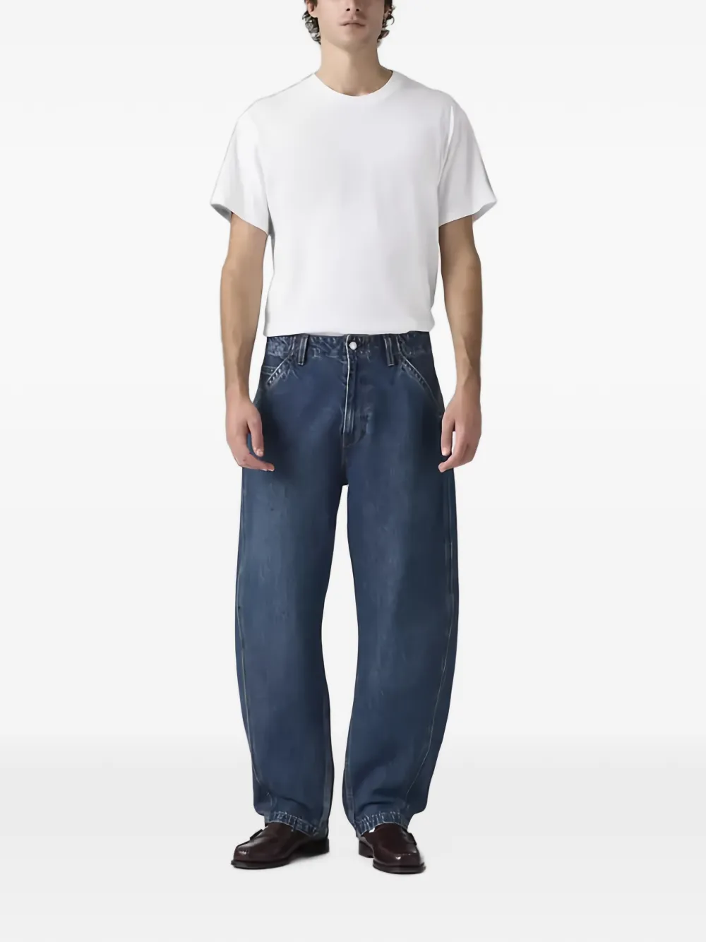 Levi's Baggy Barrel jeans met contrasterende stiksels Blauw