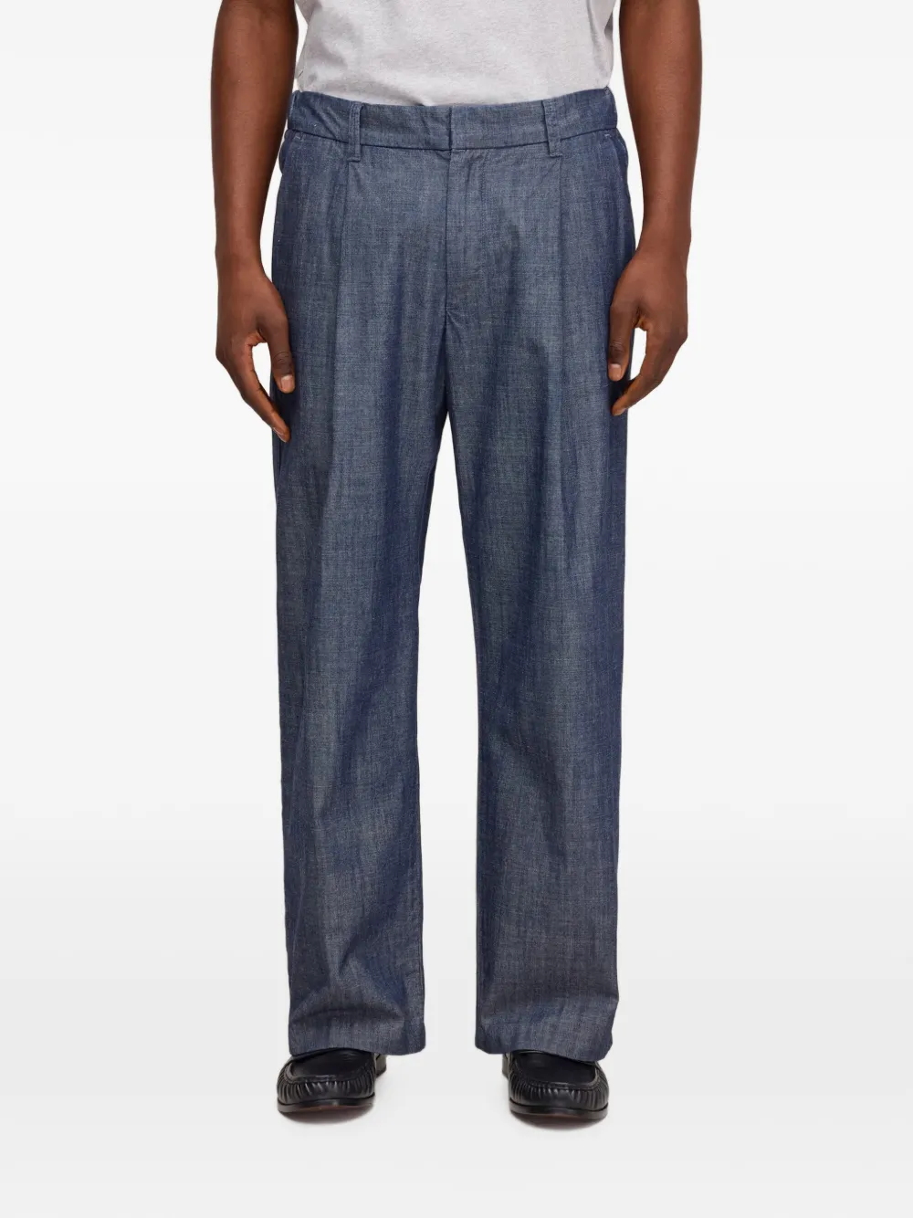 NN07 Kay geplooide broek Blauw