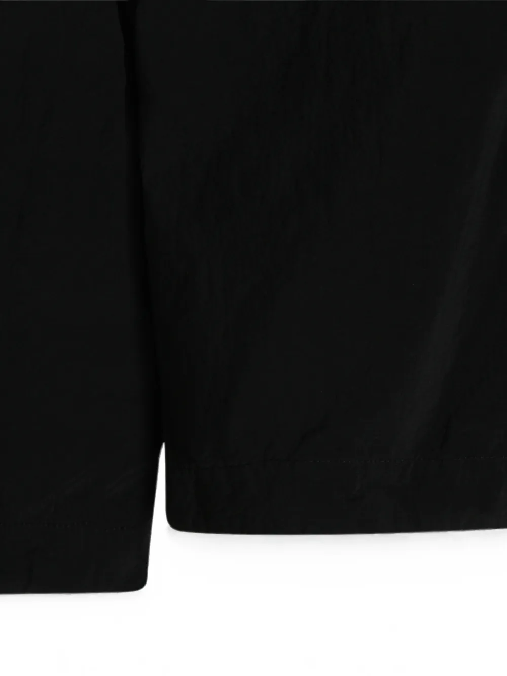 Stone Island 1200044 nylon Smerigliato_S.I. Ghost overhemd Zwart