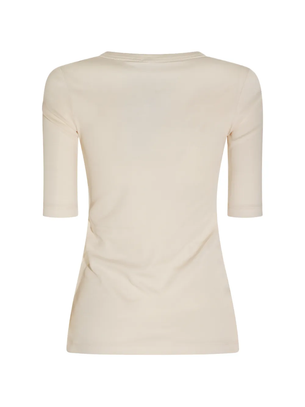 Fabiana Filippi T-shirt met diepe ronde hals Beige