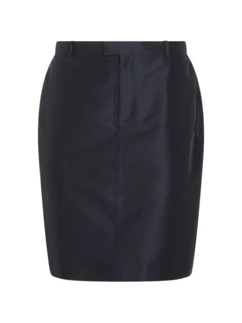 Gucci belt-loops rear-slit mini skirt