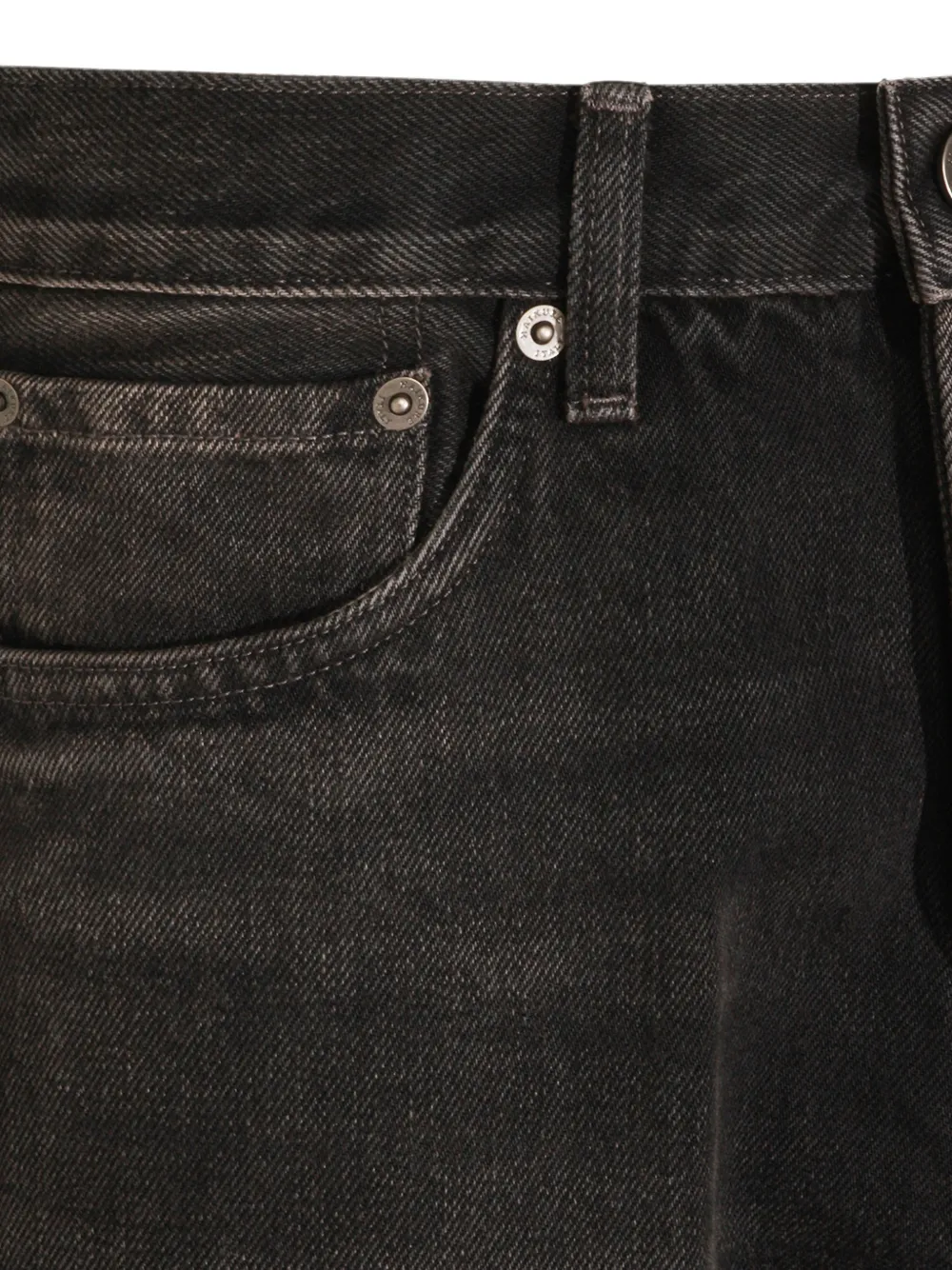 Haikure Bethany jeans met wijde pijpen en vervaagd effect Zwart