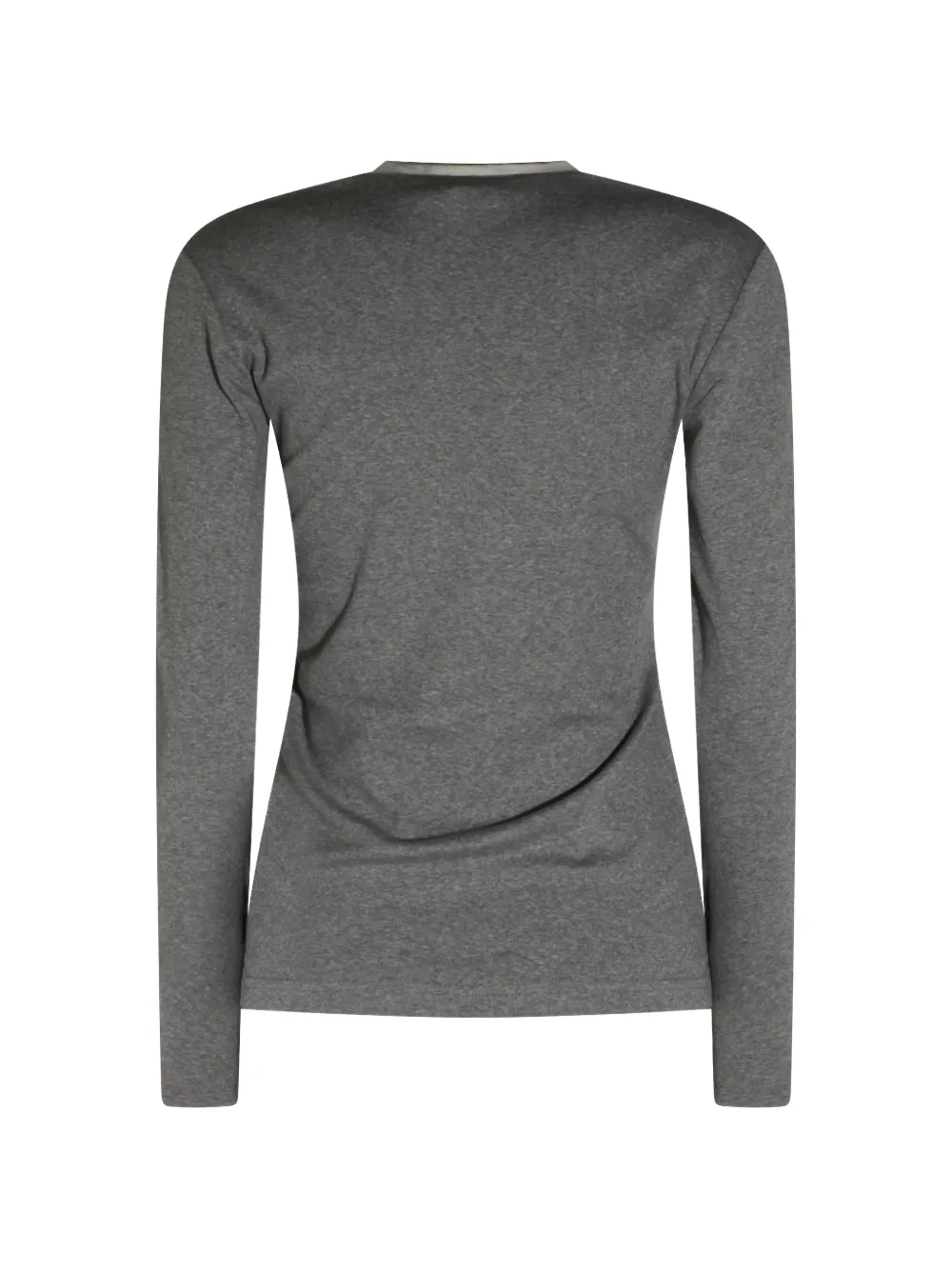 Fabiana Filippi T-shirt met kralen en V-hals Grijs