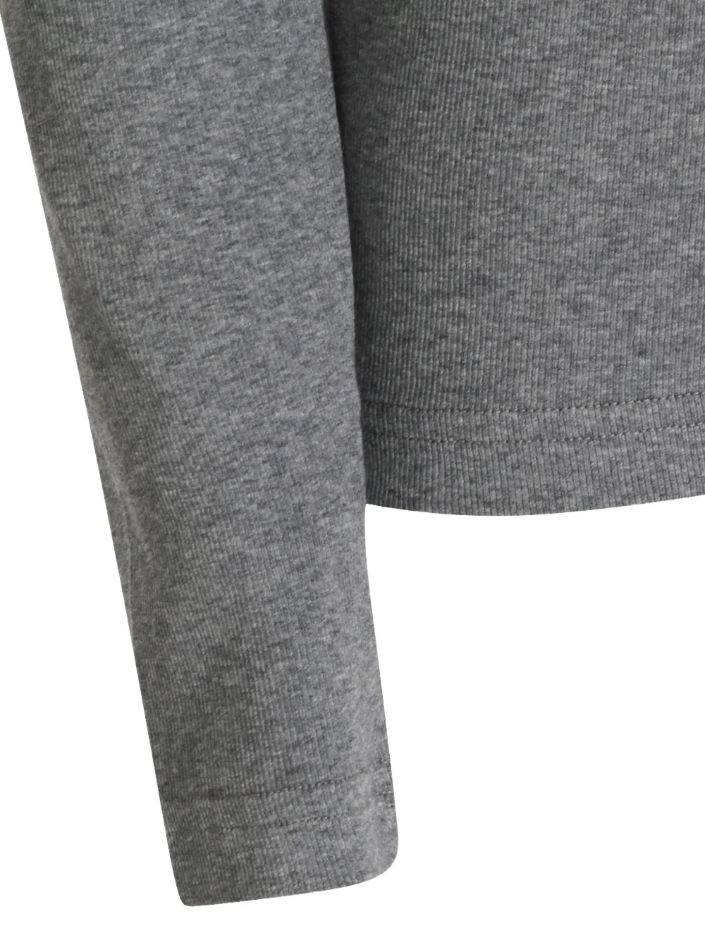 Fabiana Filippi T-shirt met kralen en V-hals Grijs