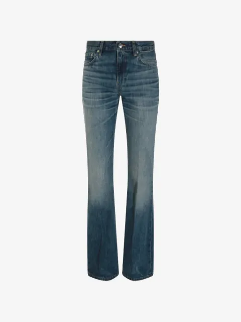 Haikure faded-effect bootcut jeans