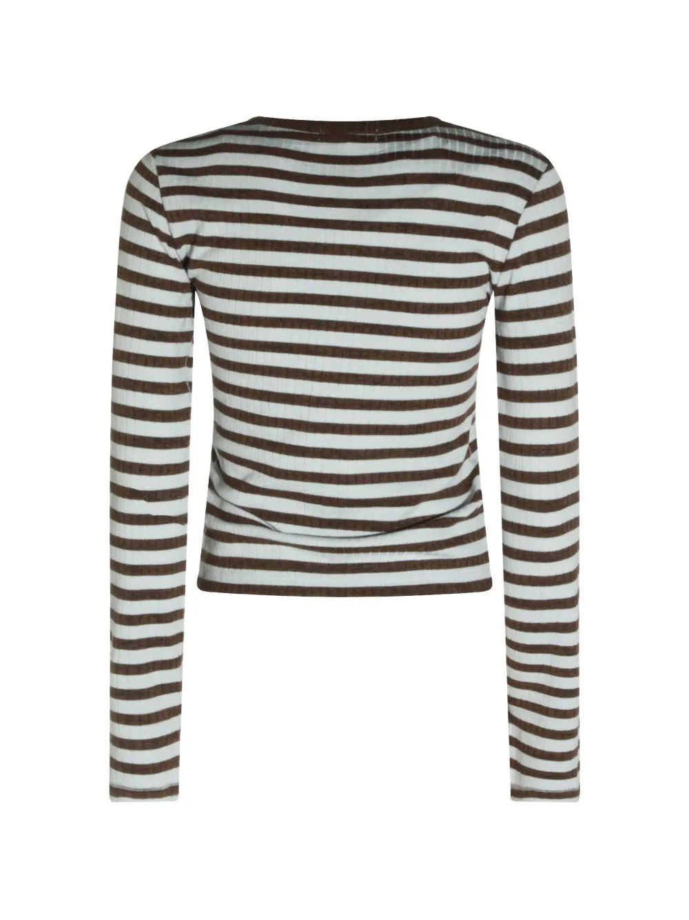 rag & bone Gestreept ribgebreid vest Bruin
