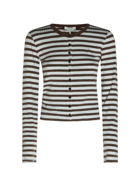 rag & bone striped ribbed cardigan