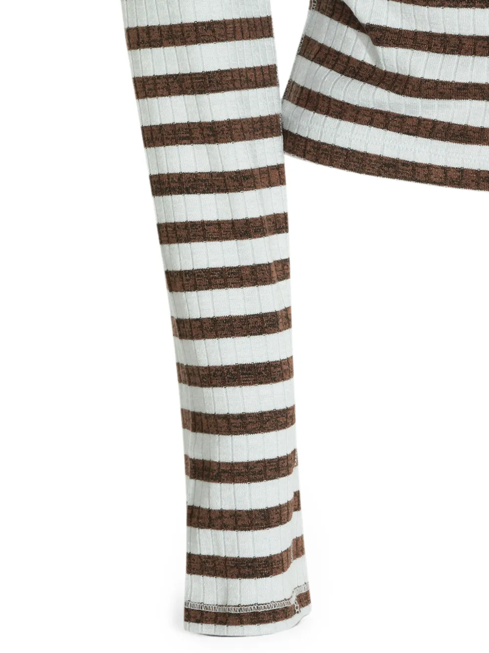rag & bone Gestreept ribgebreid vest Bruin
