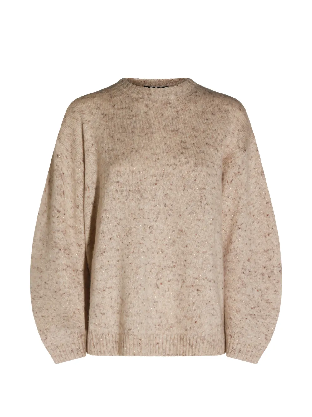 Fabiana Filippi flecked crew-neck sweater - Nude