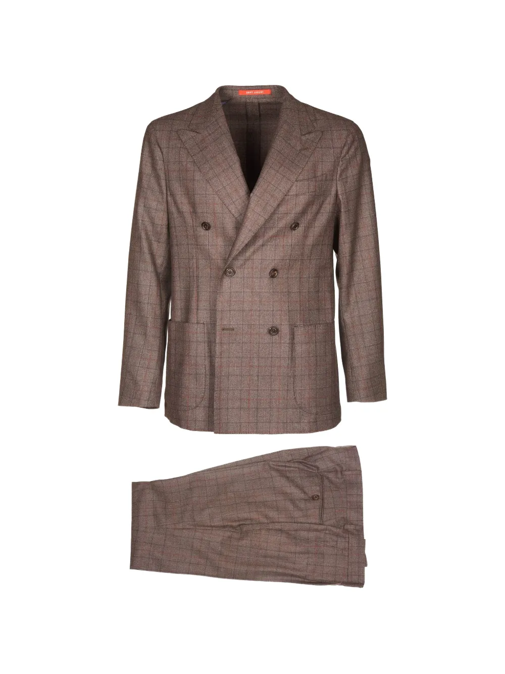 Bagnoli Sartoria Napoli patterned suit - Marrone