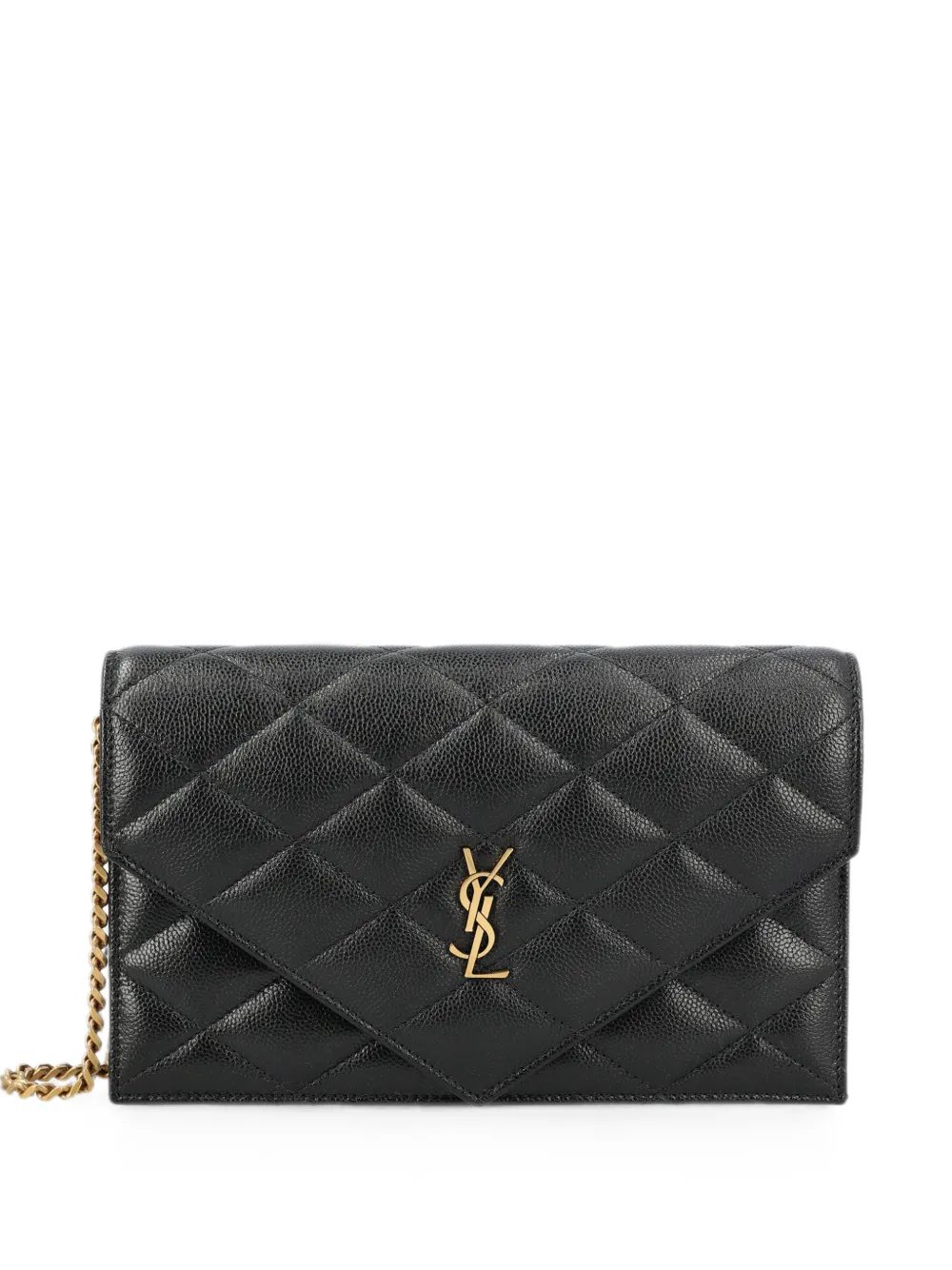 Saint Laurent quilted leather shoulder bag - Black