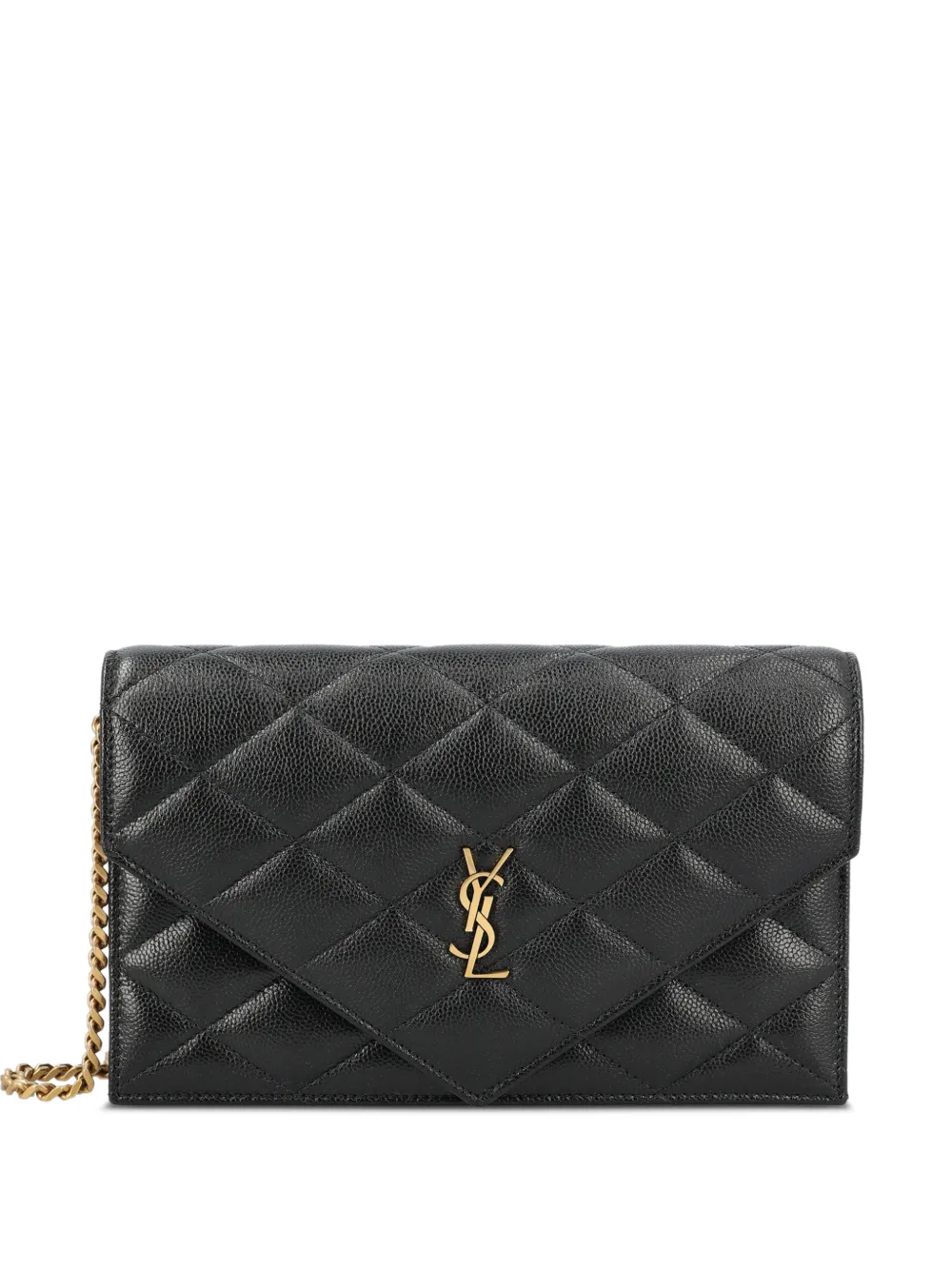 Saint Laurent quilted leather shoulder bag - Schwarz