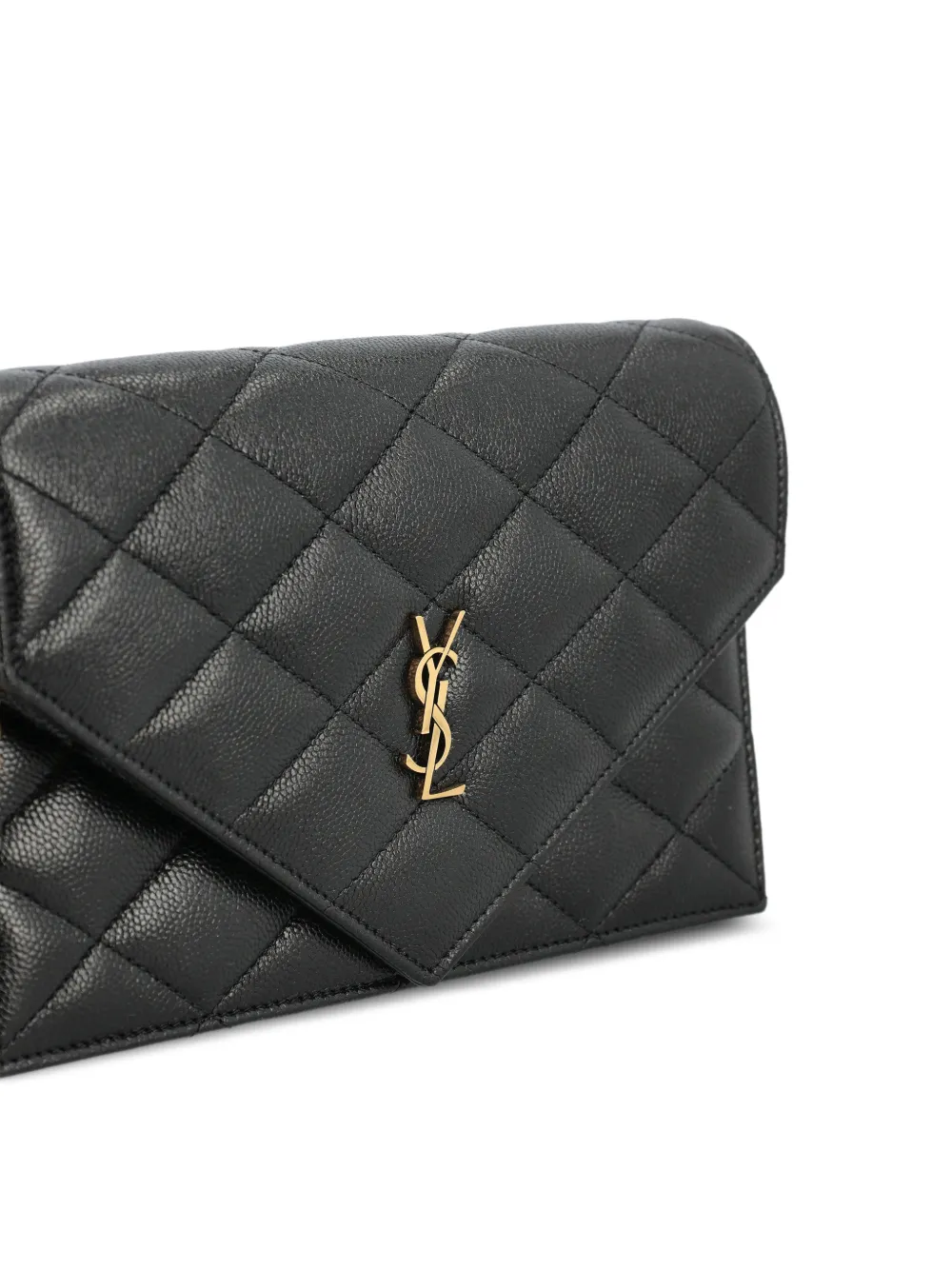 Saint Laurent Leren schoudertas Zwart
