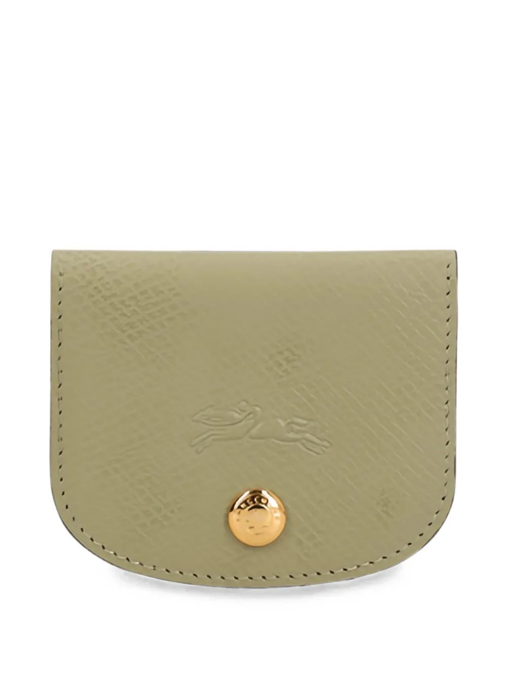 Longchamp Épure leather card holder - Verde