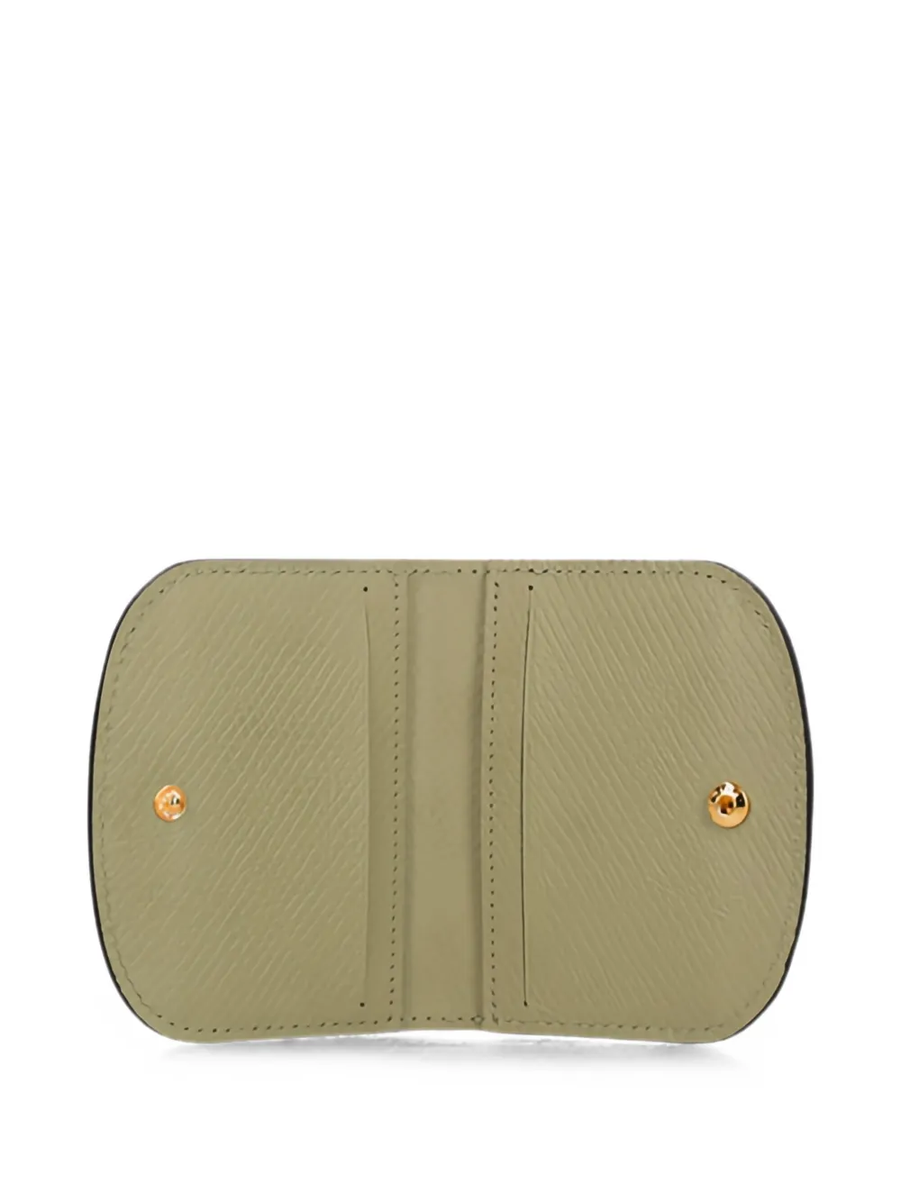 Longchamp Épure leren pasjeshouder Groen