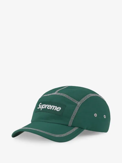 Supreme reflective-stitch baseball cap