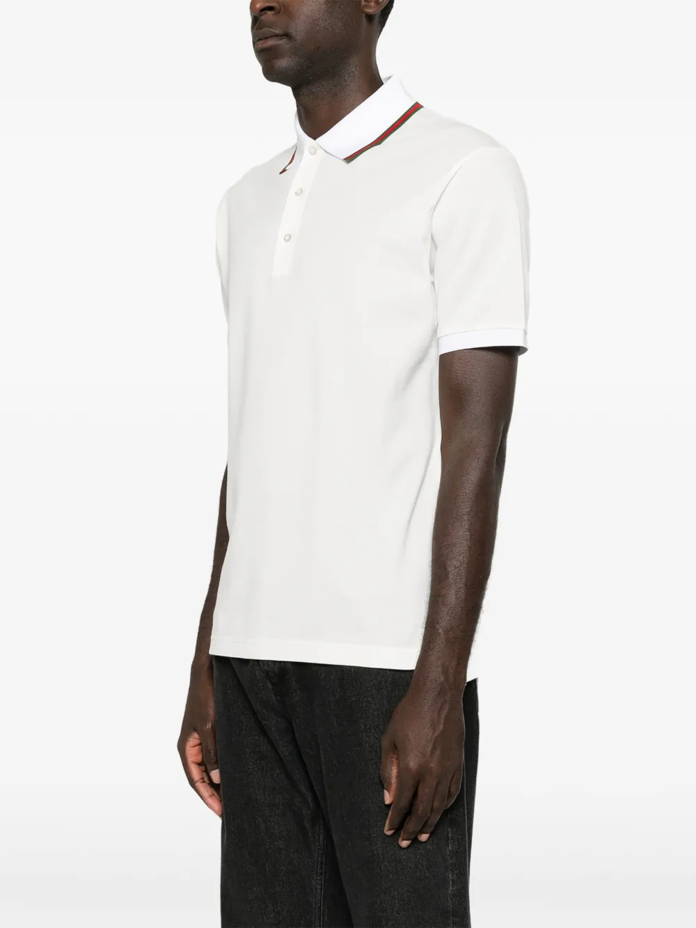 Gucci Katoenen jersey poloshirt Wit