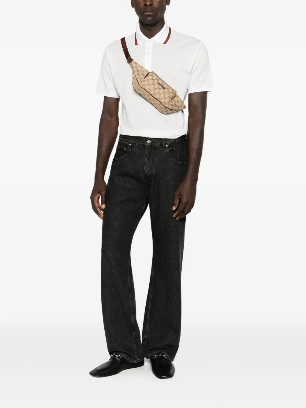 Gucci Katoenen jersey poloshirt Wit