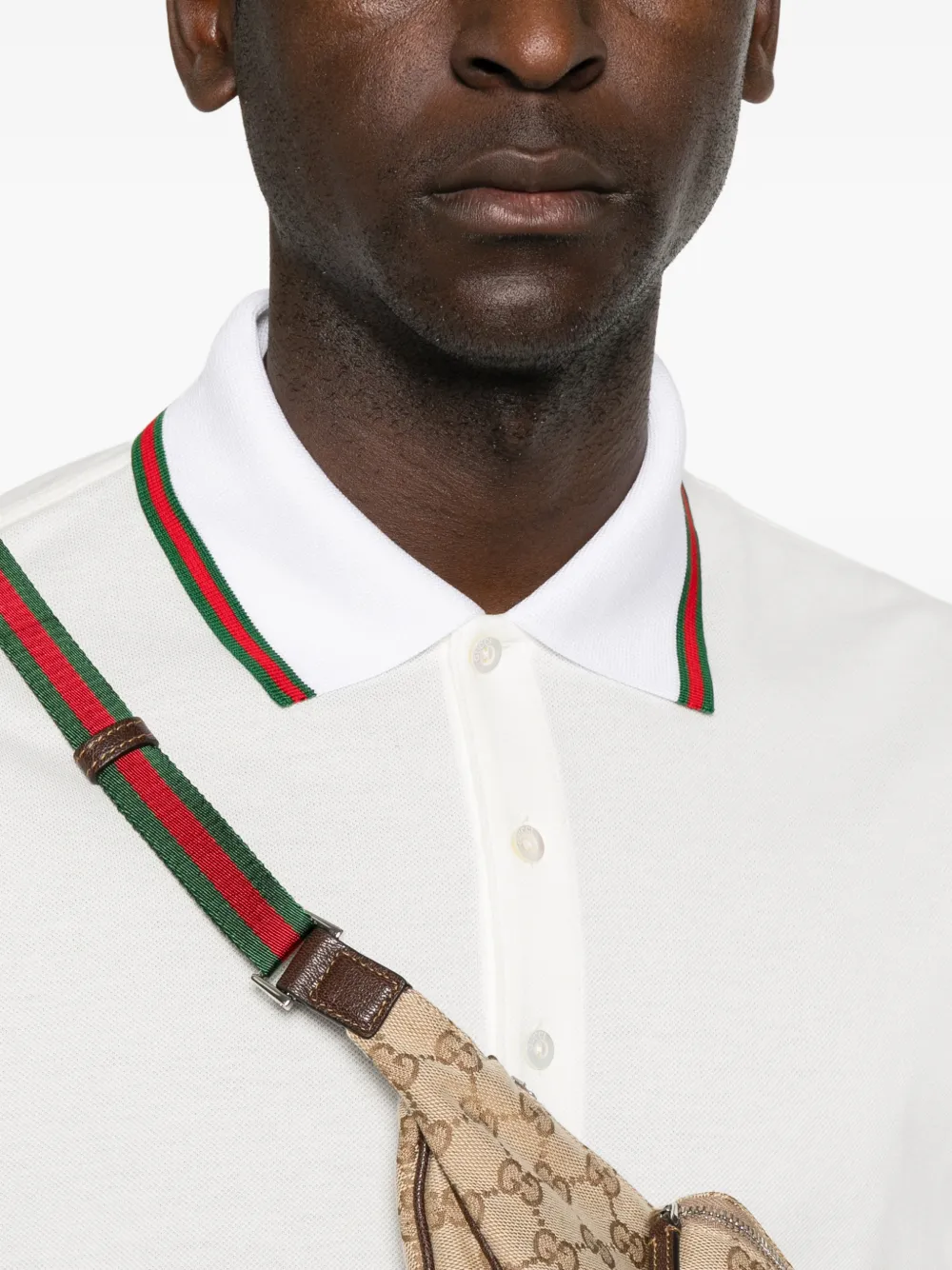 Gucci Katoenen jersey poloshirt Wit