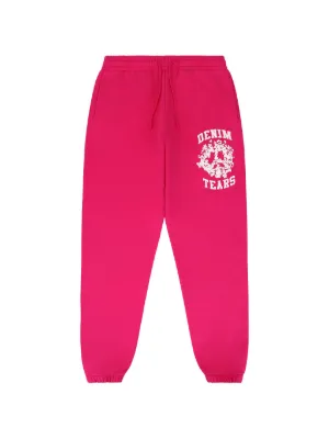 Denim Tears Mono Cotton Wreath Track Pants | Pink | FARFETCH