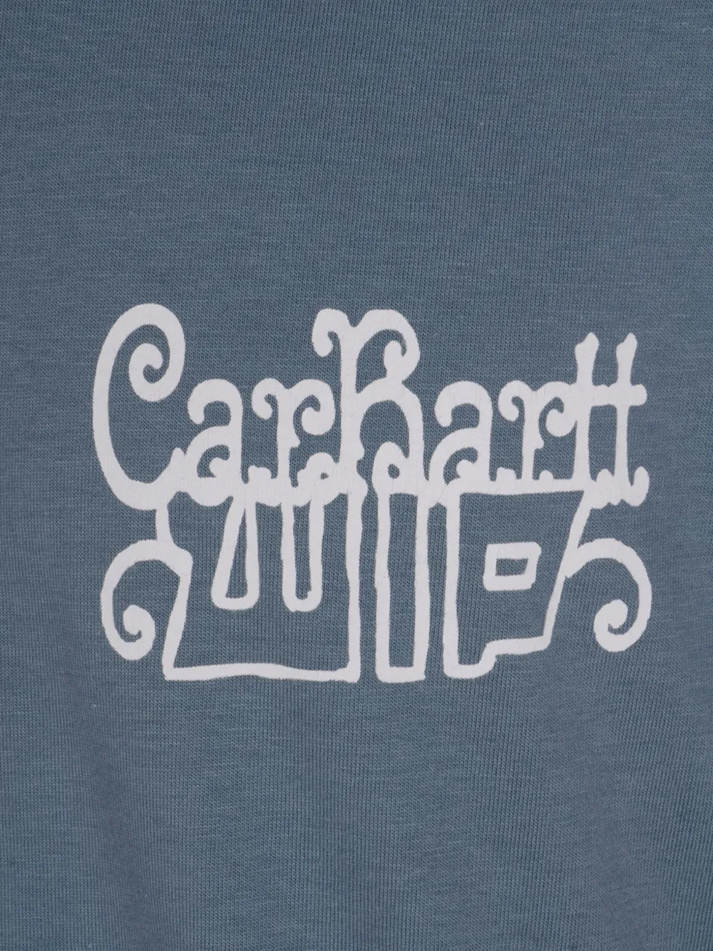 Carhartt WIP Katoenen T-shirt met logoprint Blauw