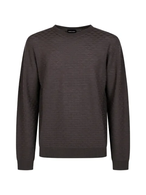 Giorgio Armani crew-neck long-sleeve sweater