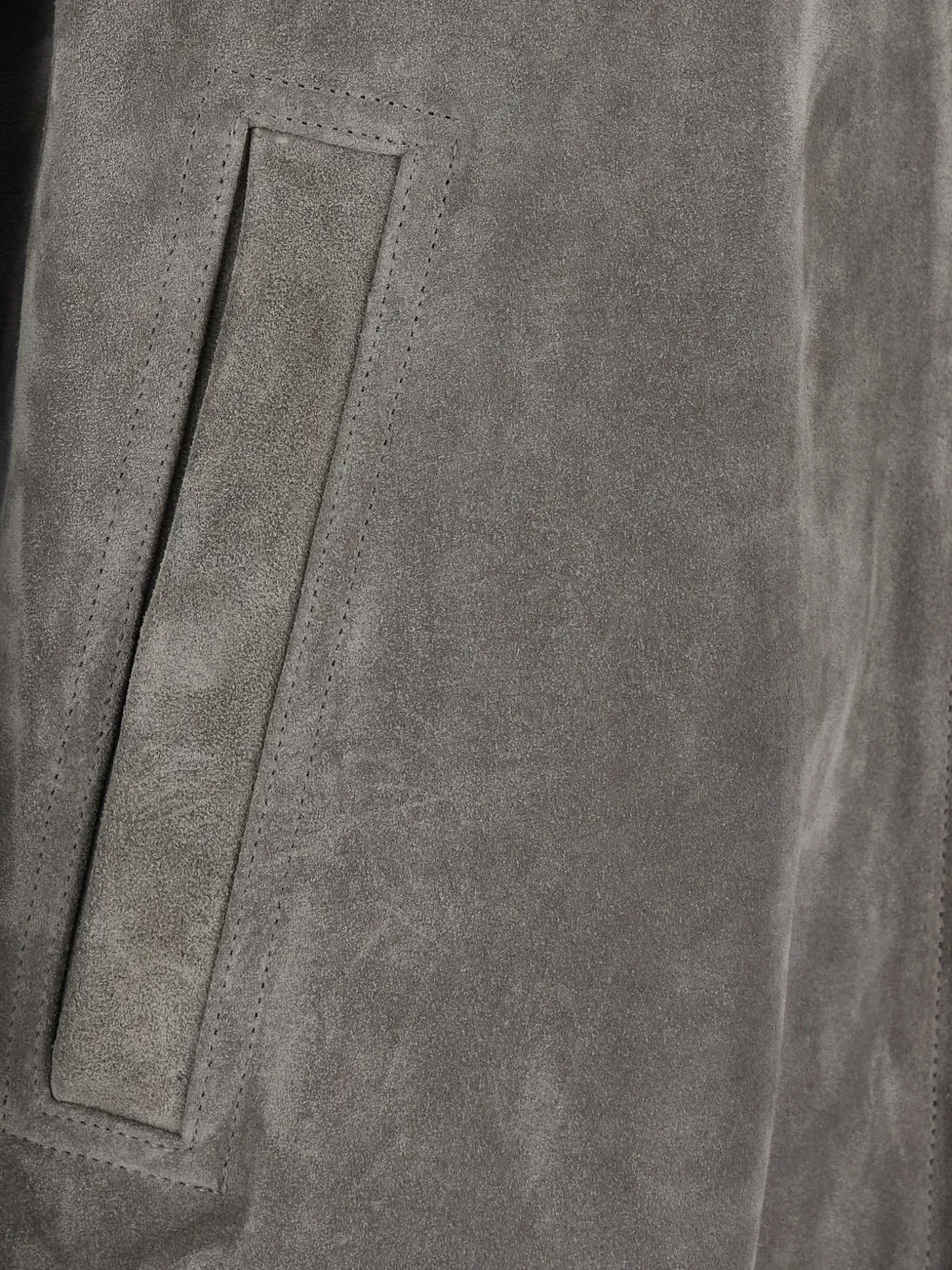 Rick Owens Brad suede jacket Grijs