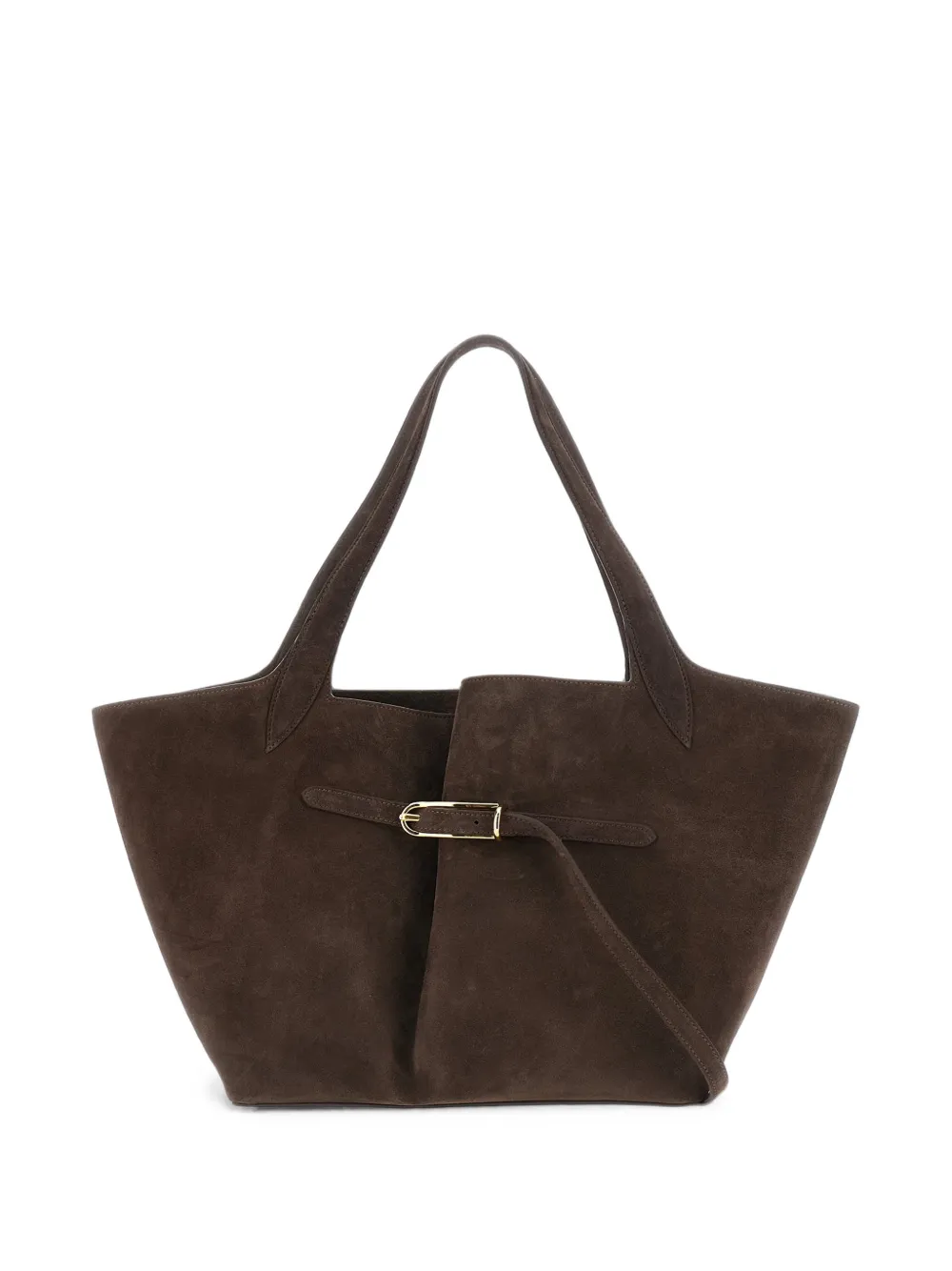 Liffner buckled suede tote bag