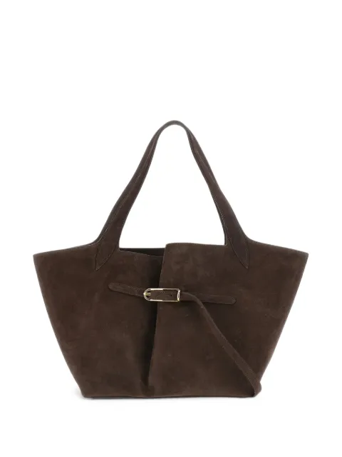 Liffner buckled suede tote bag