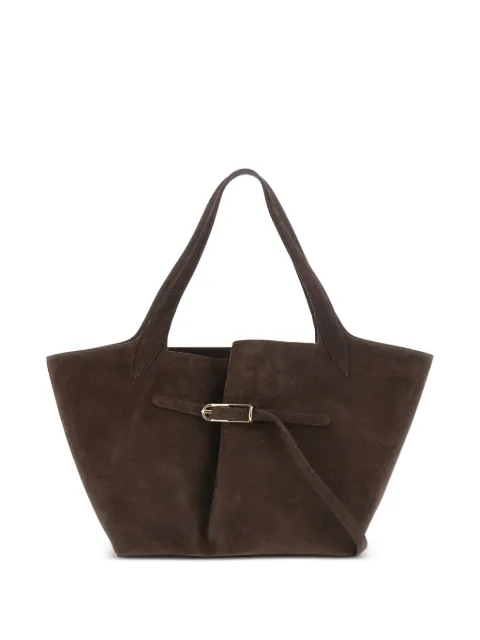 Liffner buckled suede tote bag