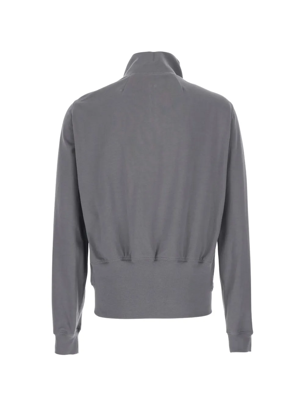 Rick Owens Tower Bauhaus sweater met asymmetrische rits en hoge hals Grijs