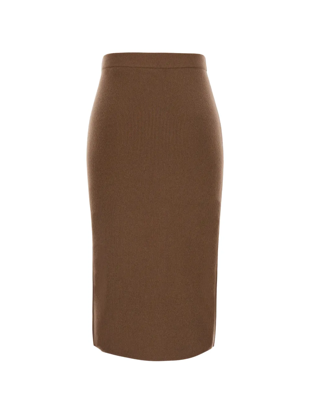 Max Mara Zucca ribbed-knit midi skirt Bruin