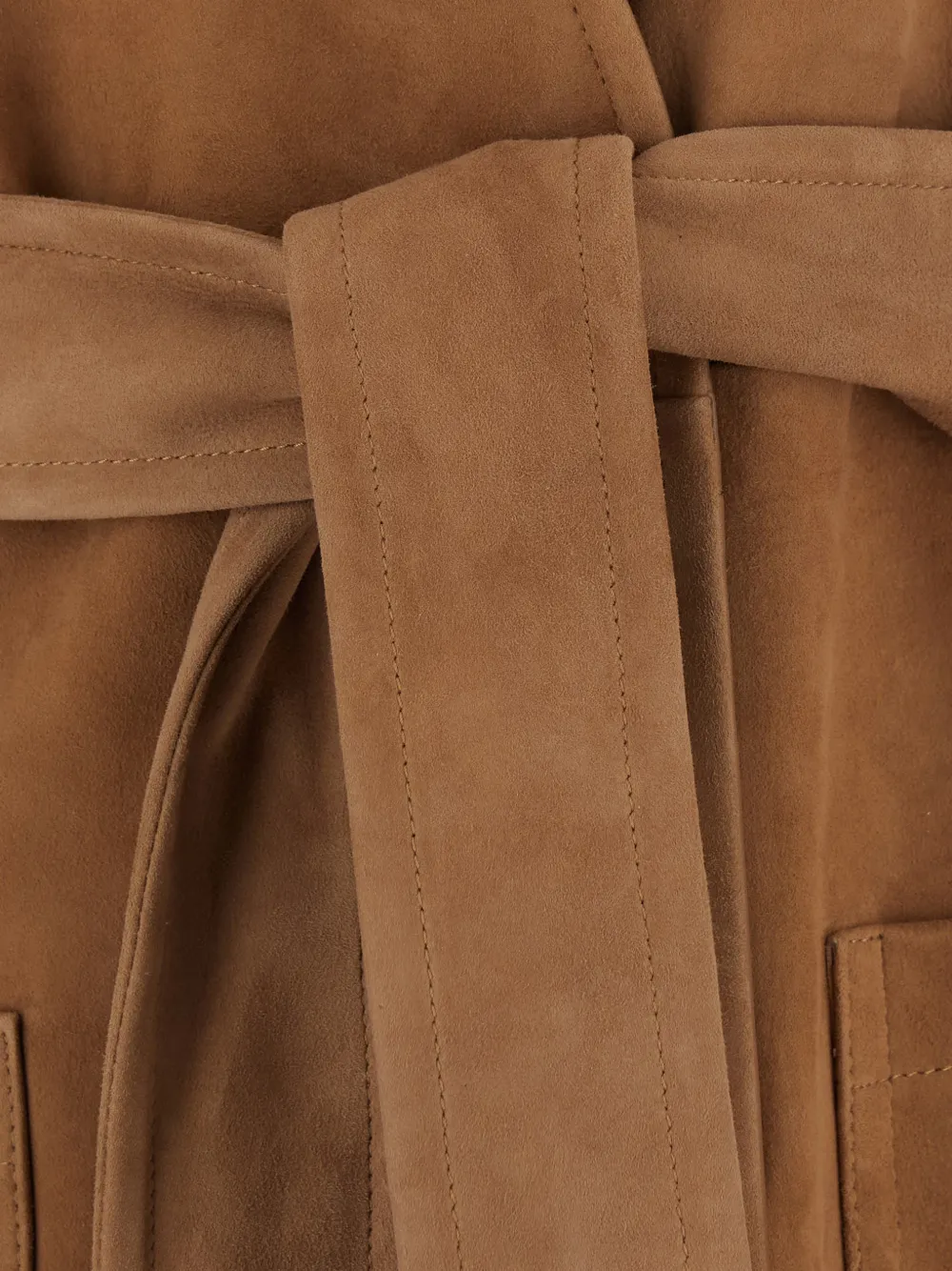 Max Mara Mantel met ceintuur Bruin