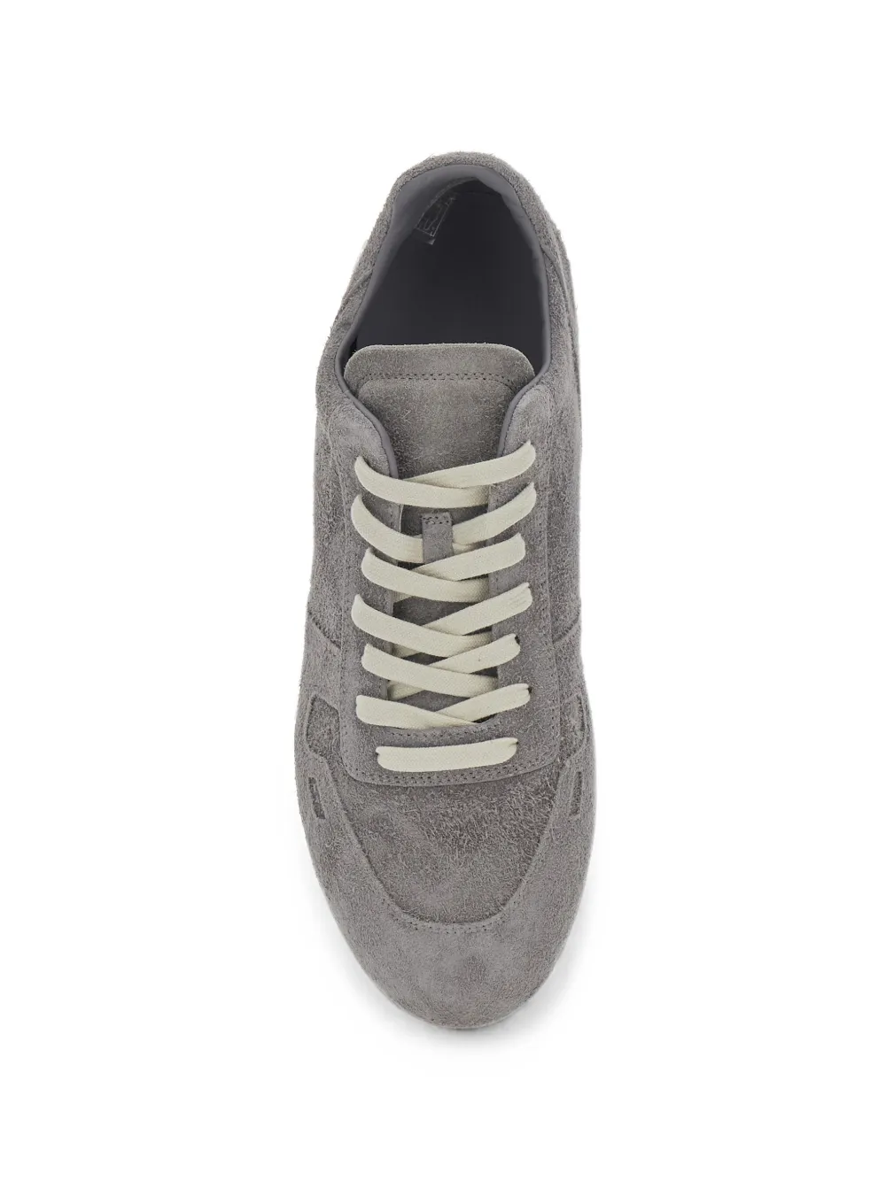 Rick Owens suede lace-up sneakers Grijs